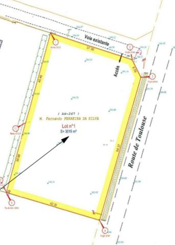 Eaune, terrain plat de 3019m² proche commodités - REF. VT062