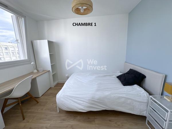 69008 LYON ETATS UNIS VIVIANI COLOCATION CHAMBRE MEUBLEE 10m2 DANS APPARTEMENT T4 76m2