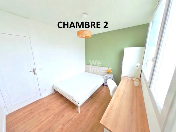 69008 LYON ETATS UNIS VIVIANI COLOCATION CHAMBRE MEUBLEE 10m2 DANS APPARTEMENT T4 76m2