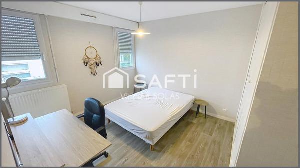 Appartement T5 Meublé - 4 Chambres - 2 SDE - Loggia - Cave + Parking - Proximité commodités - Bus