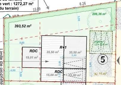 Terrain à vendre  393 m 2   BRIE COMTE ROBERT  - 77