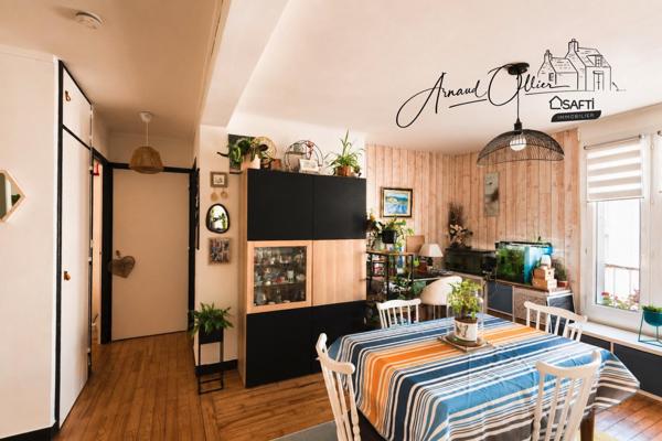 Le charme du Petit Paris à Brest : un T3 lumineux et chaleureux où il fait bon vivre.