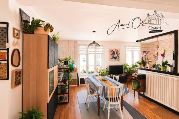 Le charme du Petit Paris à Brest : un T3 lumineux et chaleureux où il fait bon vivre.