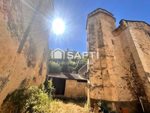 Maison de village de 380 m² sur 558 m² cloturé - 2 entrées -