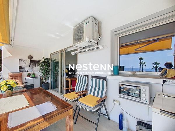 GOLFE-JUAN - VUE MER - STUDIO 29M2 - TERRASSE - BOX FERME - PORT CAMILLE RAYON.