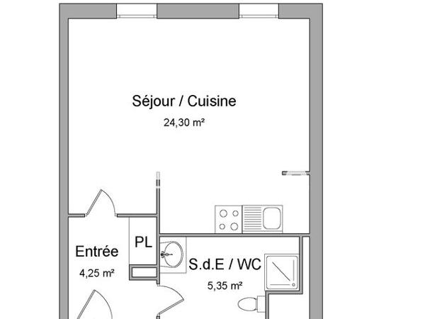 Location Studio 33.9 m² - 15 RUE DU TRAVERS DES CHAMPS GUILLAUME Cormeilles-en-parisis 95240