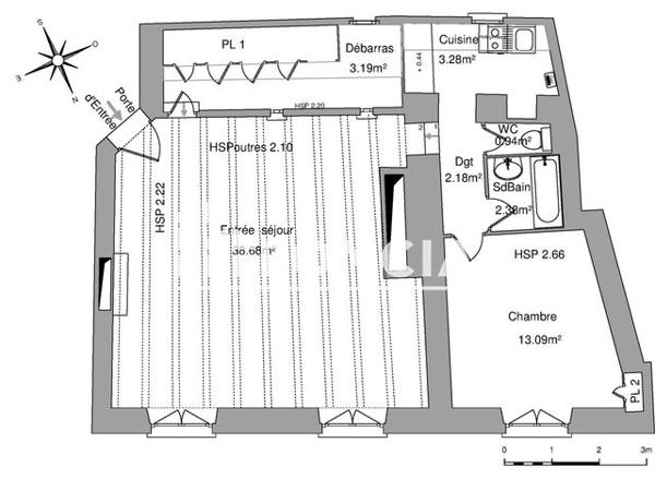 Location Appartement 2 pièces 63.74 m² - 2 RUE RIFFAULT Poitiers 86000