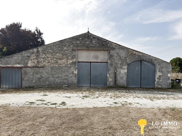 Maison de plain-pied au milieu de son jardin arboré d'arbres fruitiers avec grange de 346 m2