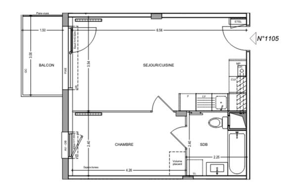 Appartement à vendre 2 pièces 38 m² Lens