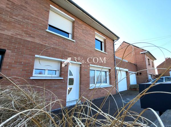 Semi-individuelle, 3chambres, jardin, garage Béthune (62400)