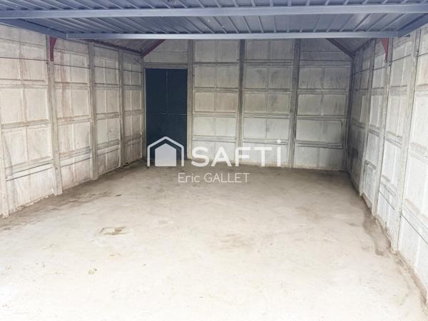 Terrain viabilisé avec garage