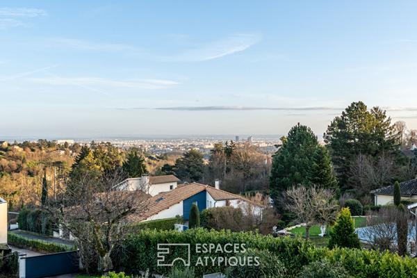 Maison rénovée avec vue à proximité du centre du village