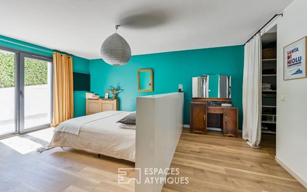 Maison rénovée avec vue à proximité du centre du village