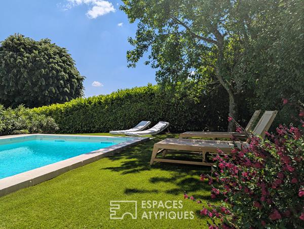 Maison rénovée avec vue à proximité du centre du village