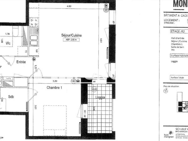Location Appartement 2 pièces 44.81 m² - 143 RUE DE WAZEMMES Lille 59000
