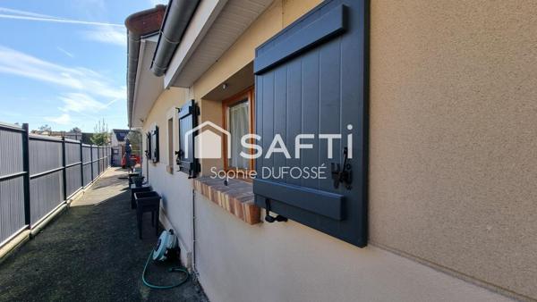 Maison de 1960  de 48 m² habitables et 27 m² au sol au 1er étage espaces bien optimisés sur un terrain clos de 496 m²