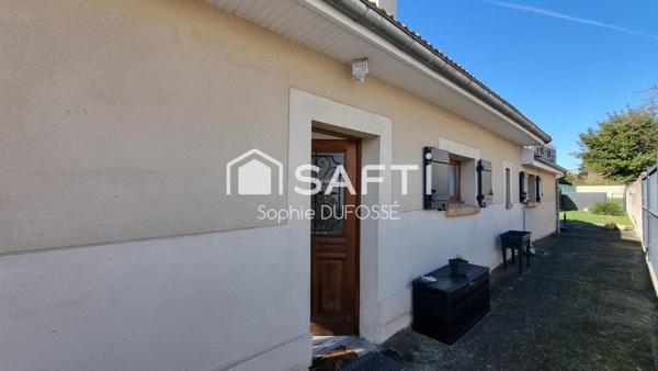 Maison de 1960  de 48 m² habitables et 27 m² au sol au 1er étage espaces bien optimisés sur un terrain clos de 496 m²