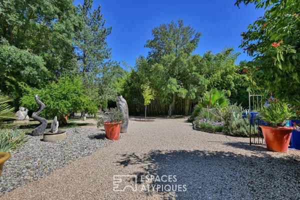 Propriété esprit longère sur 5 hectares aux portes d’Uzès