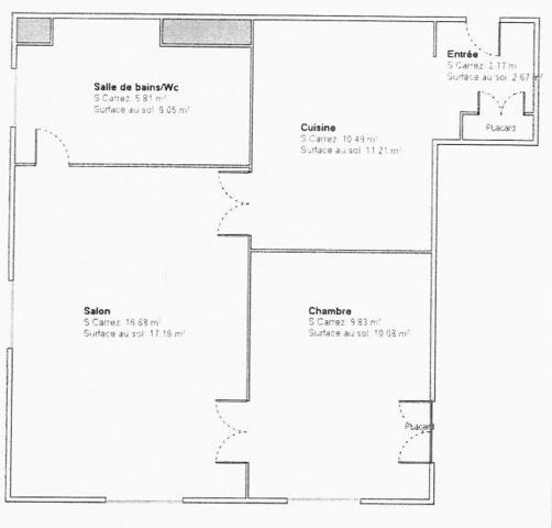 Lyon (69001) T2- meublé- 47m2-¨Prox Hotel de ville- Disponible le 30/04 !