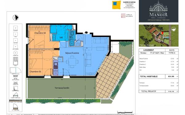 Appartement à vendre    3 pièces • 63,20 m2 Nîmes