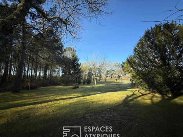 Domaine au calme de la forêt des Landes proche océan