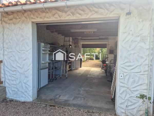 Plain-pied 3 chambres avec verger et terrain piscinable proche commerces et mer