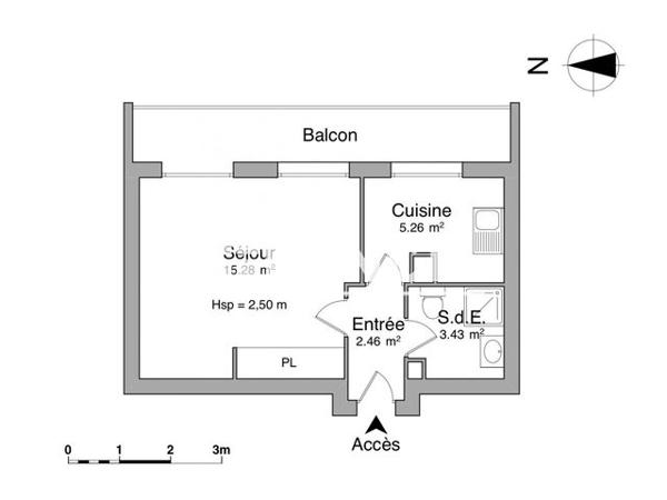 Location Studio 26.43 m² - BEAU SITE Talant 21240