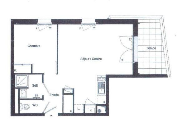 Appartement 2 pièces - 44800 Saint-Herblain