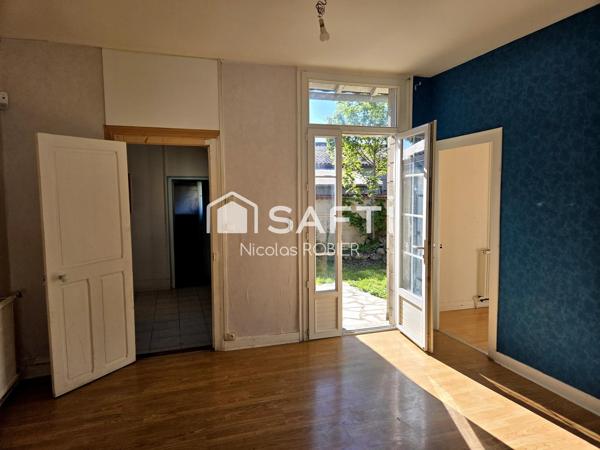 Plain pied deux chambres jardinet et cave proche gare !