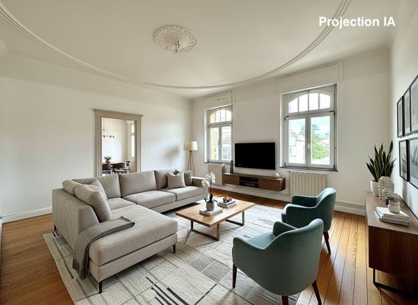 METZ - APPARTEMENT DE CHARME 133 m² - 3 CHAMBRES - BALCON - CAVE