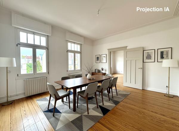 METZ - APPARTEMENT DE CHARME 133 m² - 3 CHAMBRES - BALCON - CAVE