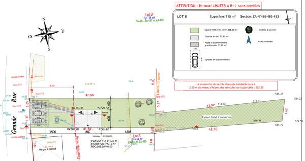 Terrain Jumeauville 715 m2