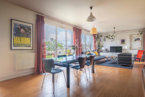 Paris (75013) Paris Rive Gauche - Quartier Bibliothèque - 140 m² - Dernier étage - Grand appartement lumineux 3 terrasses