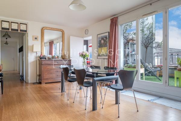 Paris (75013) Paris Rive Gauche - Quartier Bibliothèque - 140 m² - Dernier étage - Grand appartement lumineux 3 terrasses