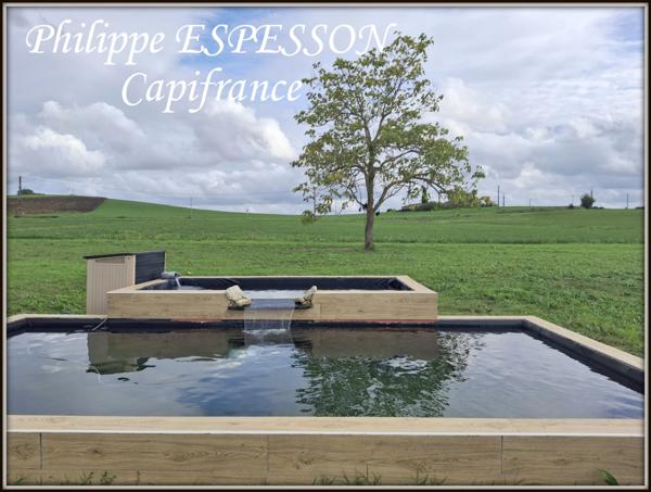 CORPS DE FERME EN PIERRE SUR UN PARC DE 14000 M2 SUR LEVIGNAC DE GUYENNE (47)