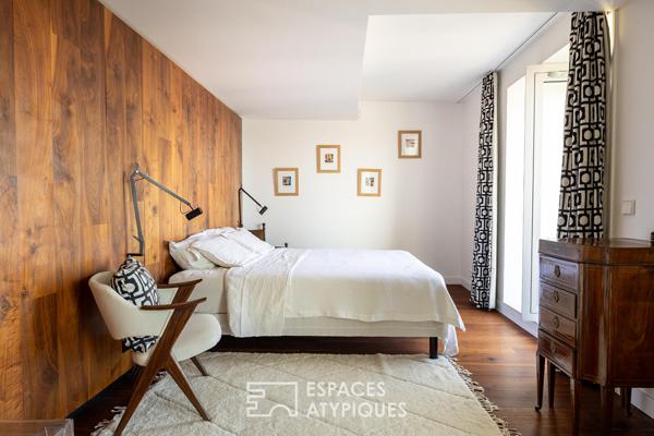 Appartement d’architecte au dernier étage, vue ciel