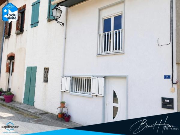 Maison de village T3 louée – Idéal investisseur – Jardin non attenant 185 m²
