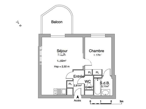 Location Appartement 2 pièces 35.5 m² - 8 BIS RUE HUGUES GUERIN Lyon 69008