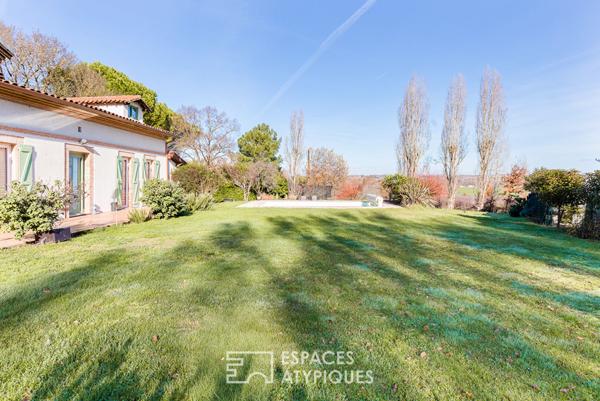 Maison aux inspirations Lauragaise sur les hauteurs de Lapeyrouse fossat