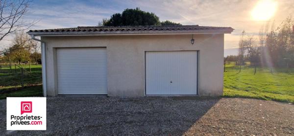Maison  de plain-pied - 160 m2 - 6 chambres  - Garage double - Terrain 2400 m2 au calme