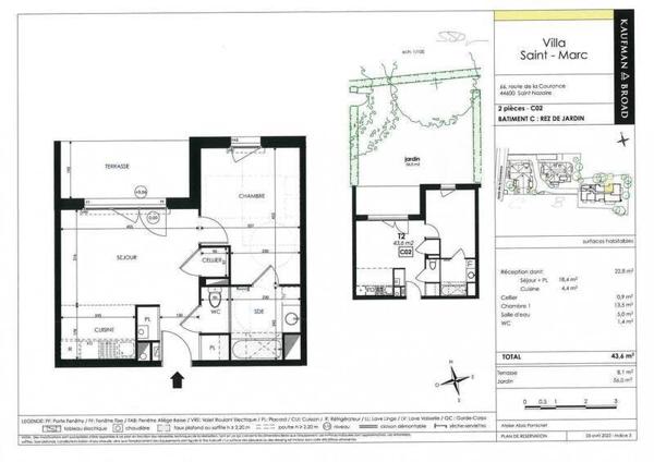 Appartement 2 pièces - 44600 Saint-Nazaire