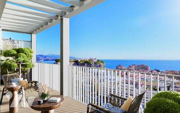 Programme neuf de prestige, à Cap d’Ail,  du 2 pièces au 3 pièces à partir de 448 320 €.