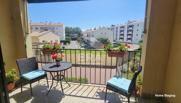 Perpignan : Appartement 4 pièces 98 m2 avec balcons, cave et garage à vendre.