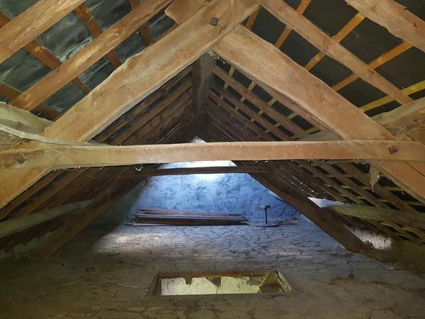 Corps de ferme + grange + four à pain + pigeonnier + terrain + puits..