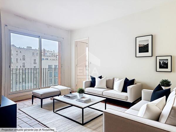 Appartement Paris 3 pièces 69m2avec balcons et box Daumesnil