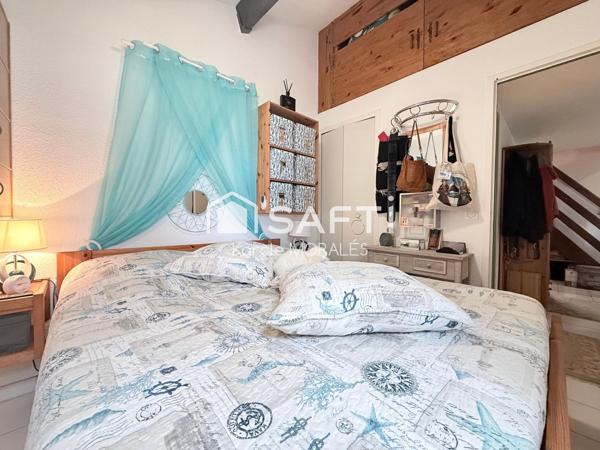 LE BARCARES (66), MAISON T3, DE 56 M2, AVEC MAGNIFIQUE JARDIN, STATIONNEMENTS, 2 MIN DE LA PLAGE