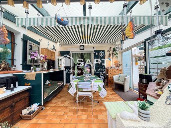 LE BARCARES (66), MAISON T3, DE 56 M2, AVEC MAGNIFIQUE JARDIN, STATIONNEMENTS, 2 MIN DE LA PLAGE