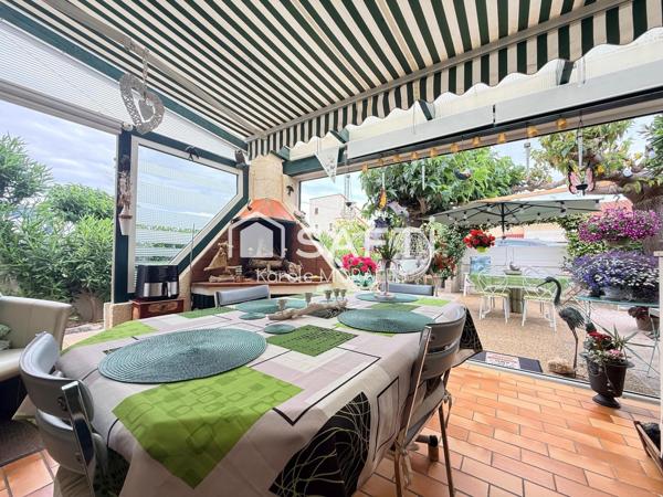 LE BARCARES (66), MAISON T3, DE 56 M2, AVEC MAGNIFIQUE JARDIN, STATIONNEMENTS, 2 MIN DE LA PLAGE