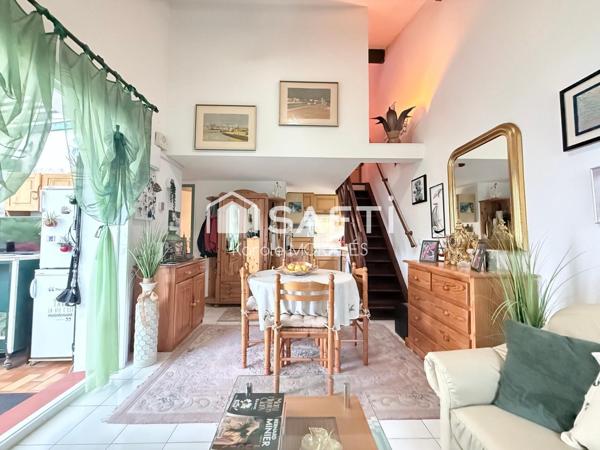LE BARCARES (66), MAISON T3, DE 56 M2, AVEC MAGNIFIQUE JARDIN, STATIONNEMENTS, 2 MIN DE LA PLAGE