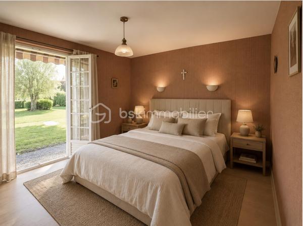 SAINT-AUBIN-D'AUBIGNÉ – Maison à fort potentiel sur terrain de 1 100 m² avec partie constructible

À seulement 450 mètres des premiers commerces, écoles et transports, découvrez cette maison individuelle d'environ 110 m² habitables implantée sur une belle parcelle arborée de 1 100 m² exposée ouest.

La maison se compose au rez-de-chaussée d'une entrée, d'une cuisine indépendante, d'un salon-séjour lumineux ouvert sur le jardin, de deux chambres, d'une salle de bains et de WC séparés.

À l'étage, vous trouverez une grande chambre, un espace pouvant accueillir un bureau ou un dressing ainsi qu'un vaste grenier offrant des possibilités d'aménagement complémentaires selon vos besoins.

Un sous-sol complet d'environ 50 m² vient compléter l'ensemble.

Cette maison nécessite des travaux de rénovation énergétique et de modernisation mais bénéficie de nombreux atouts : 
- Emplacement recherché
- Proximité immédiate des commodités
- Terrain généreux
- Tout-à-l'égout 
- Potentiel de valorisation important.

La présence d'une partie constructible sur la parcelle constitue un véritable atout pour un projet familial, patrimonial ou d'investissement.

Une opportunité rare pour les acquéreurs souhaitant créer un bien à leur image dans une commune dynamique aux portes de Rennes.

Des projections d'aménagement virtuel ont été réalisées sur certaines photos afin de vous permettre d'apprécier le potentiel de cette maison après rénovation.

À visiter sans tarder.